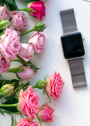 Ремінець металічний для apple watch silver