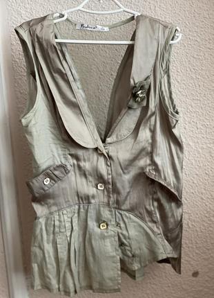 Брендовая блуза кофта стильная рубашка2 фото