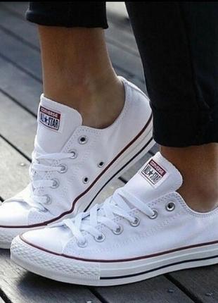 Базовые белые кеды converse оригинал