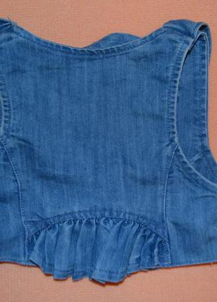 Стильная джинсовая жилеточка для девочки от next на 4 годика рост 1042 фото