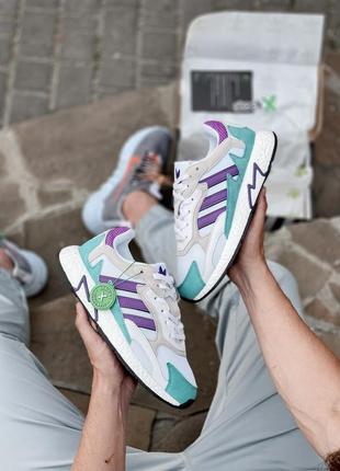 Кросівки adidas tresc run white violet кроссовки8 фото