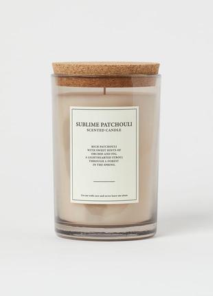 Ароматическая свеча h&m home sublime patchouli пачули