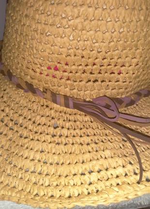 Женская соломенная шляпа  от солнца. шляпка из натурального материала4 фото