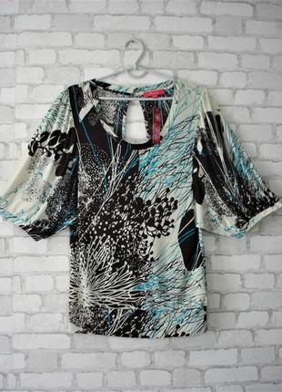 Бавовняна блуза з об'ємним рукавом і"monsoon" 46 - 48 р