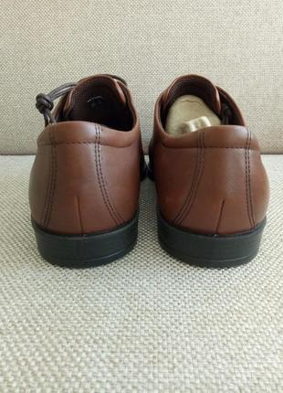 Шкіряні класичні туфлі туфли оксфорди ecco edinburgh 40розм, 632654 оригінал3 фото