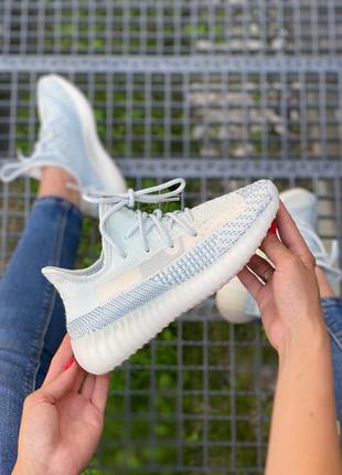 Жіночі кросівки adidas yeezy boost 350 cloud white, кросівки ізі буст літні5 фото