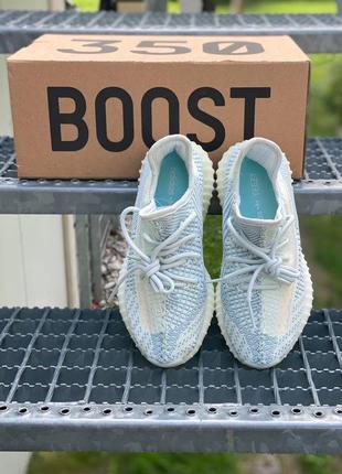 Жіночі кросівки adidas yeezy boost 350 cloud white, кросівки ізі буст літні10 фото