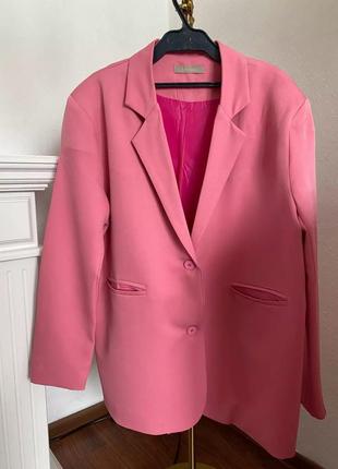Шикарный модный розовый пиджак тренд сезона маст хев7 фото