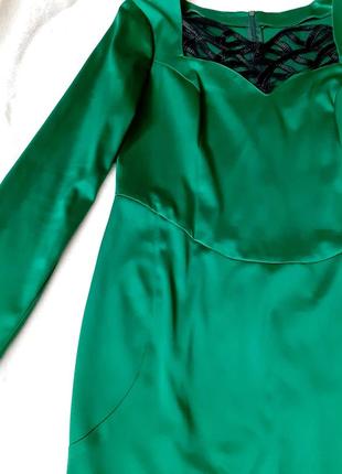 Шикарне плаття-футляр смарагдового кольору 50 рр6 фото