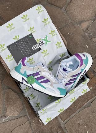 Кросівки adidas tresc run white violet5 фото