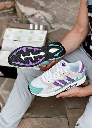 Кросівки adidas tresc run white violet6 фото