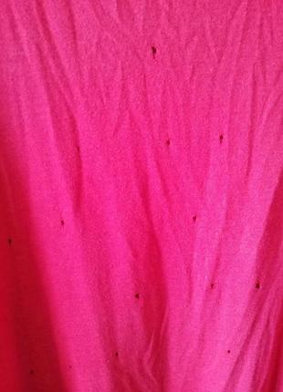 Довге трикотажне плаття в підлогу сарафан яскравого червоного кольору6 фото