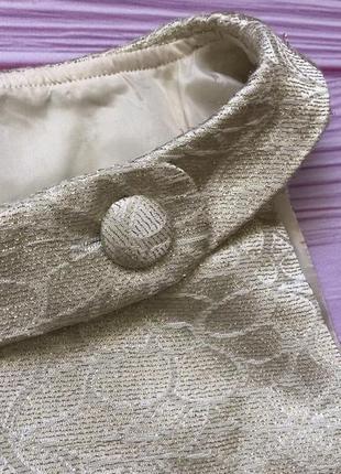 Жаккардовая нарядная блузка с поясом, люрекс , new look2 фото