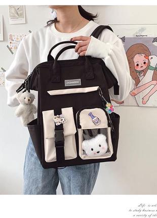 Рюкзак сумка с брелками для девочки 2