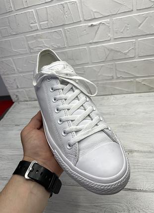 Кеды белые кожаные converse 2