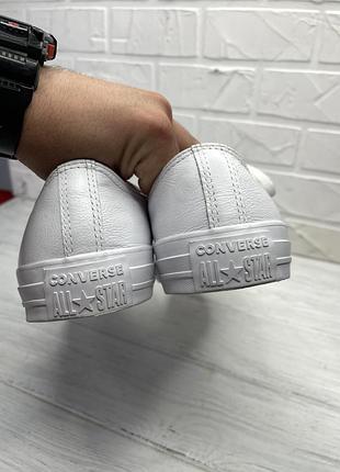 Кеди білі шкіряні converse 6