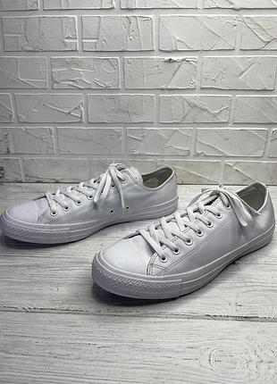 Кеди білі шкіряні converse 5