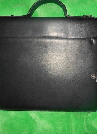 Кожаная папка портфель