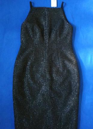 Чёрное коктельное платье