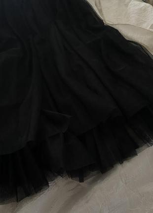 Платье чёрное, пышное2 фото