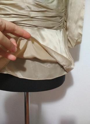 Фирменная натуральная шелковая с роскошной вышивкой пайетки 100% шелк6 фото