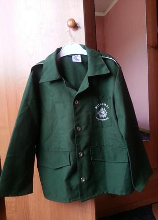 Рубашка для выступлений полиция на мальчика 7-8 лет