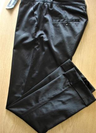 Укороченные атласные брюки на хлопковой основе "eksept " 50 -52 р3 фото