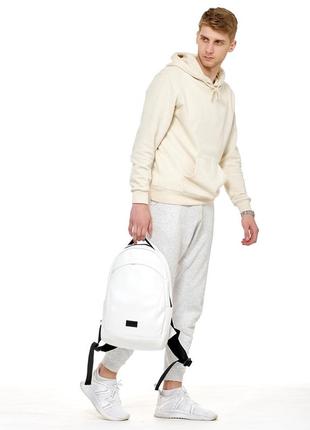 Качественный брендовый белый рюкзак мужской для путешествий2 фото