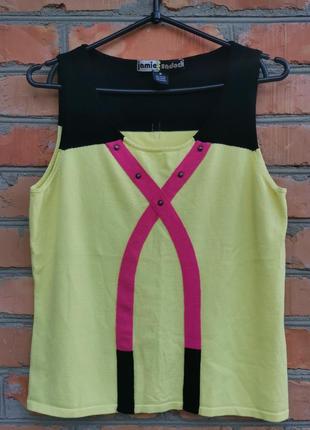 Роскошная трикотажнач блуза, майка от  премиум бренда jamie sadock