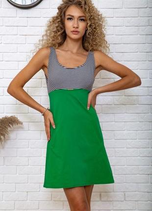 Сукня колір зелено-чорний4 фото