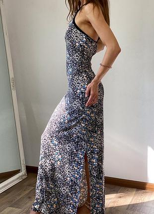Платье в пол с кружевом на спине miss selfridge