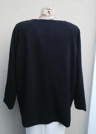 Новый,черный,фактурный кардиган,жакет,пиджак без застежки(подкладка)большой размер.3 фото