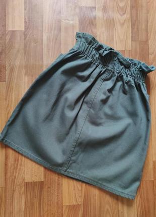 Джинсовая юбка на резинке3 фото