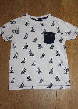 Стильна футболка в кораблики m&s