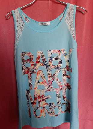 Прикольная майка с надписью