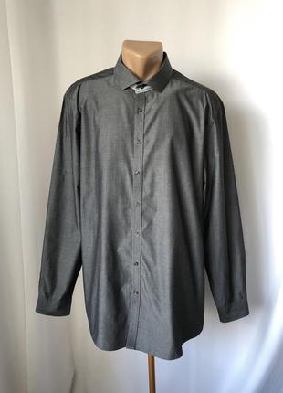 Angelo litrico сорочка сіра темносіра з блиском із відливом довгий рукав сорочка вінтаж ретро