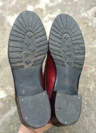 Кожаные ботинки на низком каблуке maripe6 фото