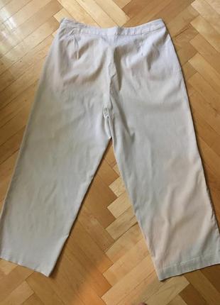 97% шелк светлые летние стрейч укороченные прямые широкие штаны брюки от tommy bahama пот 40 см2 фото