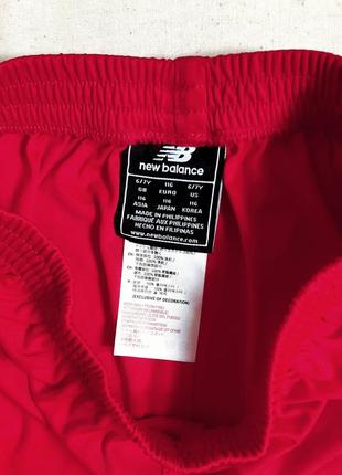 Спортивные красные футбольные шорты "nb" сша на  6 лет (116см)2 фото