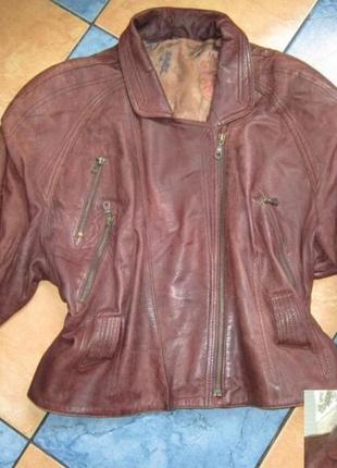 Стильная женская кожаная куртка-косуха new fast (c&a). голландия. лот 1589 фото