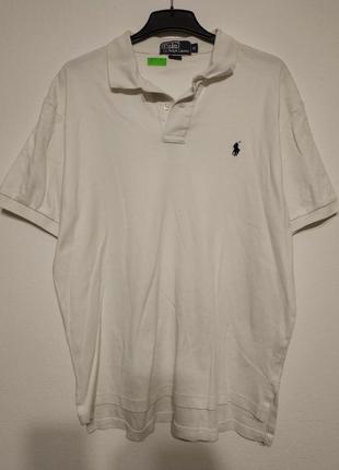 Акция 🔥1+1=3  3=4🔥 xl xxl 52 54 polo ralph lauren футболка поло белая zxc