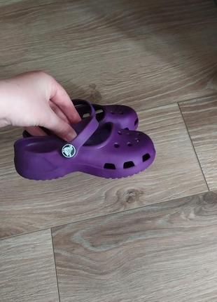 Оригинальные кроксы crocs размер 8-9, в углублении-16 см.5 фото