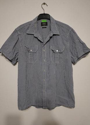 1+1=3🔥 xl 52 сост нов signal рубашка короткий рукав в клетку zxc