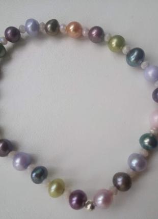 Браслет з натуральних перлів бароко1 фото