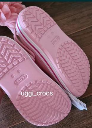 Crocs kids bayaband крокси баябенд ніжно рожеві 24-34 р
