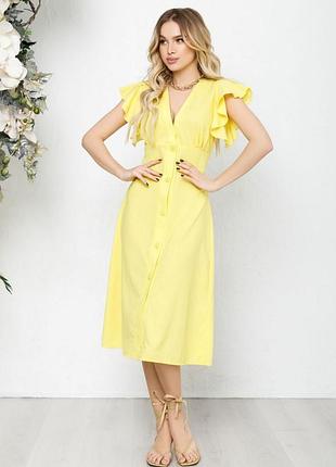 Коттонове плаття на гудзиках