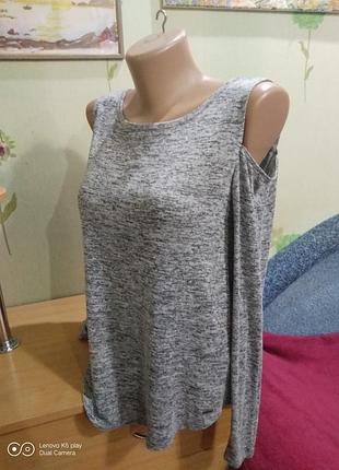 Кофтинка - блуза - легенька-відкриті плечі - xxs-xs-s - hollister - ідеал