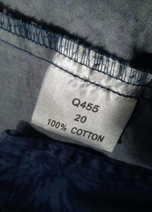 100% котон. довга джинсова жіноча спідниця квітковий принт. на гумці великий розмір. батал.9 фото