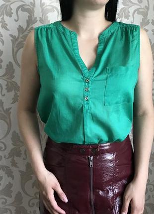 Майка блуза зеленого кольору