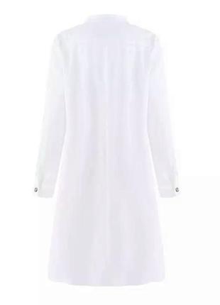 Новое котоновое текстурированное оверсайз платье рубашка 2020 года с удлиненной спинкой zanzea9 фото